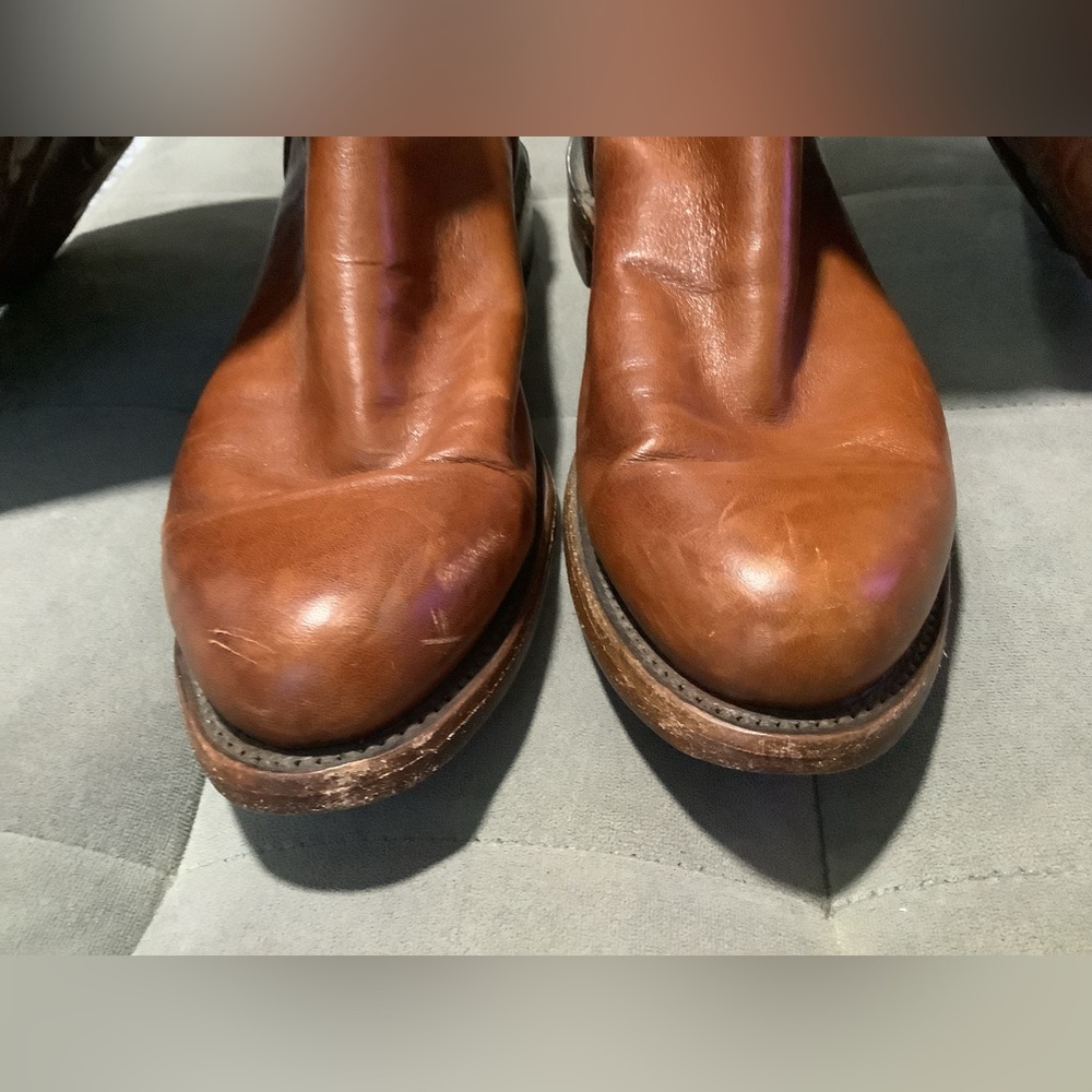 Lucchese Vintage Honey Rose Tall Leather Boots Size 11 - Picture 12 of 16